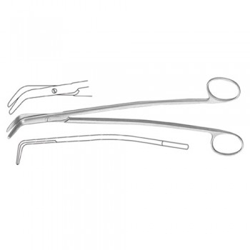 Kieback Parametrium Scissor Angled 90° Stainless Steel, 24 cm - 9 1/2"